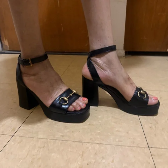 Authentic Gucci Granada Block Heels - Picture 6 of 15